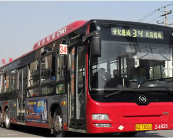 在公交車上安裝條形屏案例